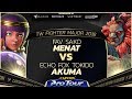 FAV Sako (Menat) vs Echo Fox Tokido (Akuma) - TW Fighter Major 2018 Grand Finals - SFV - CPT 2018