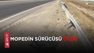 Şəmkirdə ağır qəza, mopedlə avtomobil toqquşdu – APA TV