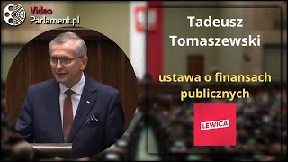 Tadeusz Tomaszewski - ustawa o finansach publicznych