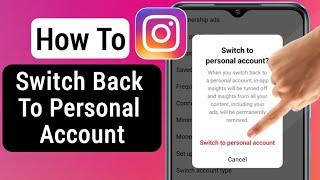 How To Switch Back To Personal Account On Instagram | Change Business to Personal account Instagram