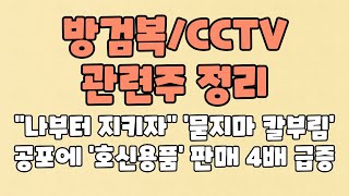 방검복 관련주 I CCTV 관련주 I 호신용품 관련주 I 웰크론 코맥스 외 5종목