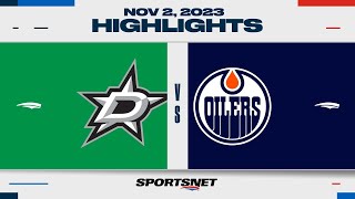 NHL Highlights | Stars vs. Oilers - November 2, 2023
