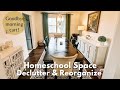 Small homeschool space cleanout & declutter