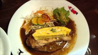 720 yen [ Japanese food ] I ate Hamburg steak Sapporo asabu Hitoritabi