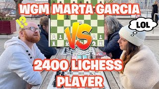 WGM \u0026 IM Marta Garcia VS 2400 lichess \