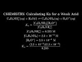 14.53d how to calculate the ka for c6h5nh3 from equilibrium concentrations