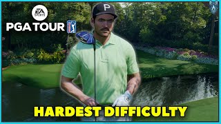 The HARDEST Difficulty In EA Sports PGA Tour - Augusta National Sim (PS5 Gameplay)