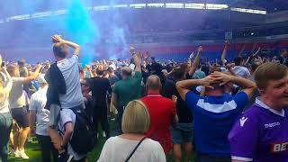 Bolton Wanderers v Nottingham forest pitch invasion the whites are staying up  06/05/2018