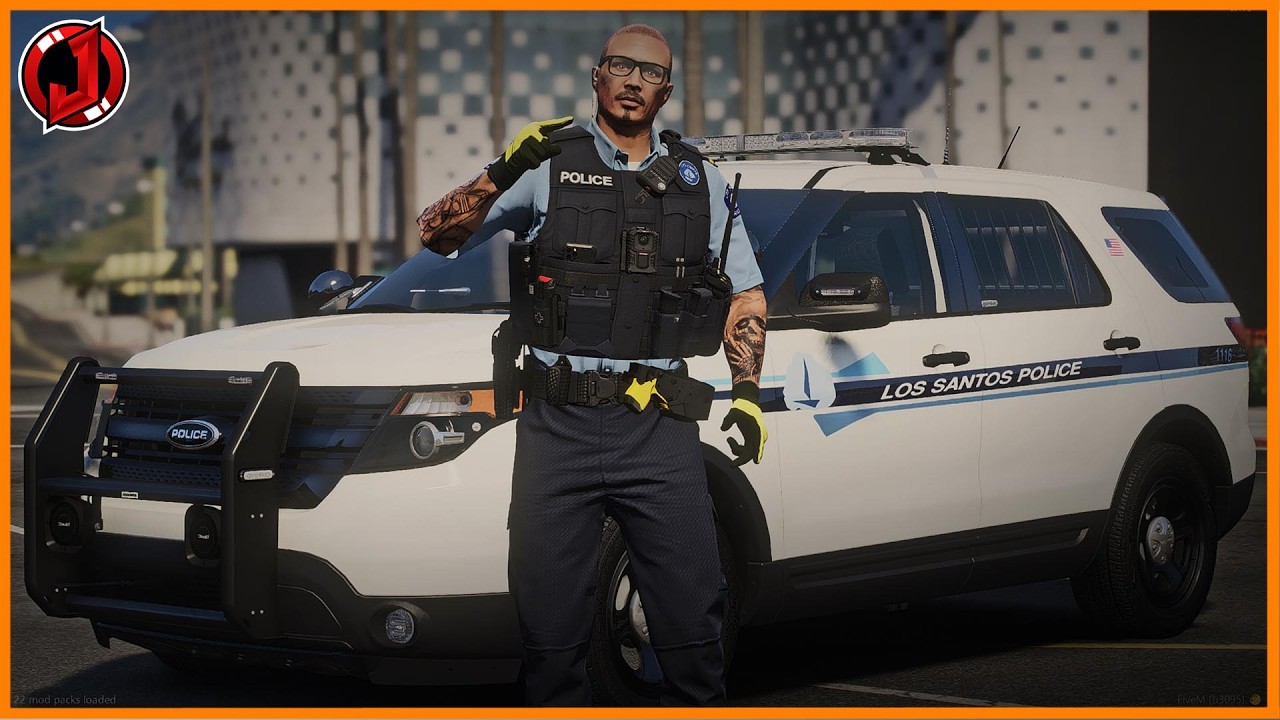 Realistic Police Officer Roleplay On Gta 5 Fivem Youtube