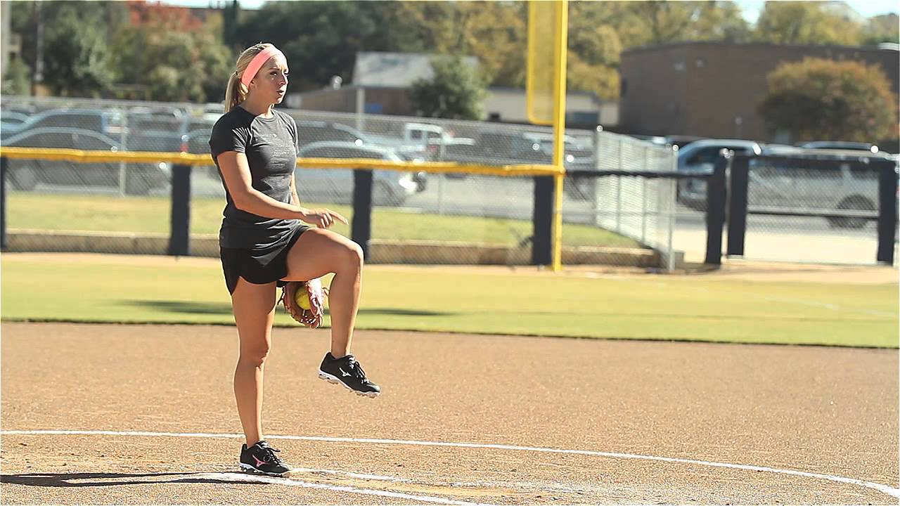 Softball Pitching Tips: Generating Leg Power - Amanda Scarborough - YouTube