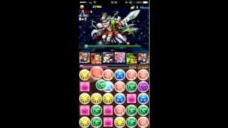 2015 02 17 パズドラ　ゼウスチャレンジ　天地神　超地獄級　ゼウスディオス　攻略 ホルス×ホルス