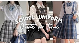 How to look good in School uniform girl🎀 Cute Design for teens🎀