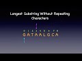 Longest Substring Without Repeating Characters - Leetcode 3 - String | Animation | Visualization