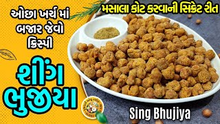 એકદમ ઓછા ખર્ચ માં ઘરે જ બનાવો બજાર માં મળતા ક્રિસ્પી શીંગ ભુજીયા | Sing Bhujiya Recipe in Gujarati