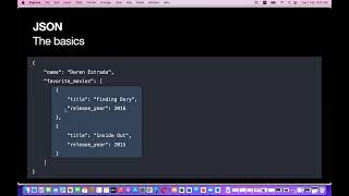 Working with the Web - Decoding JSON