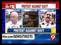 north karnataka flood victims stage protest