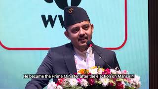 Entrepreneur Bishal Gaire speech at inauguration ceremony of Nepal Business Summit 2023.