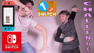 NINTENDO 1-2-SWITCH CHALLENGE • Duel entre soeurs sur Switch ! et le papa - Studio Bubble Tea gaming