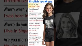 How to speak English fluently? Daily use English question answer practice #englishquestioansanswers