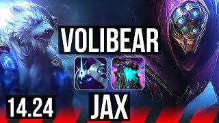 VOLIBEAR vs JAX (TOP) | KR Master | 14.24