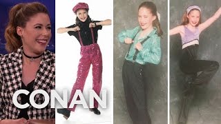 Amanda Crew Awkward Dance Photos | CONAN on TBS