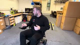 Worlds best carbon fibre electric folding wheelchair by LITH-TECH. Lightweight Carbon Powerchair