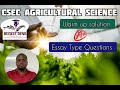 CSEC Agricultural Science Warm Up 2024