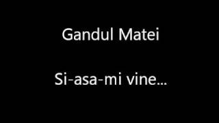 gandul matei - si-asa-mi vine