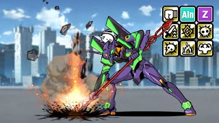 The Battle Cats - Enter Determined Eva Unit-01 \u0026 Cat!! (Evangelion Collabs)