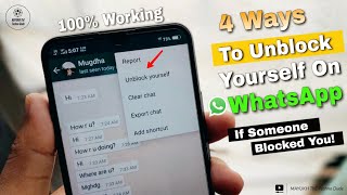 How To Unblock Yourself On WhatsApp In 2024 If Someone Blocked You (4 Ways)