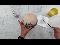 decoupage ❄ christmas bauble with a winter view ❄ playing children ❄ diy tutorial....