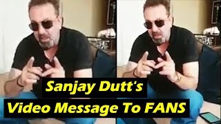 SANJU TEASER Launch | Sanjay Dutt's Video Message To FANS | Ranbir Kapoor