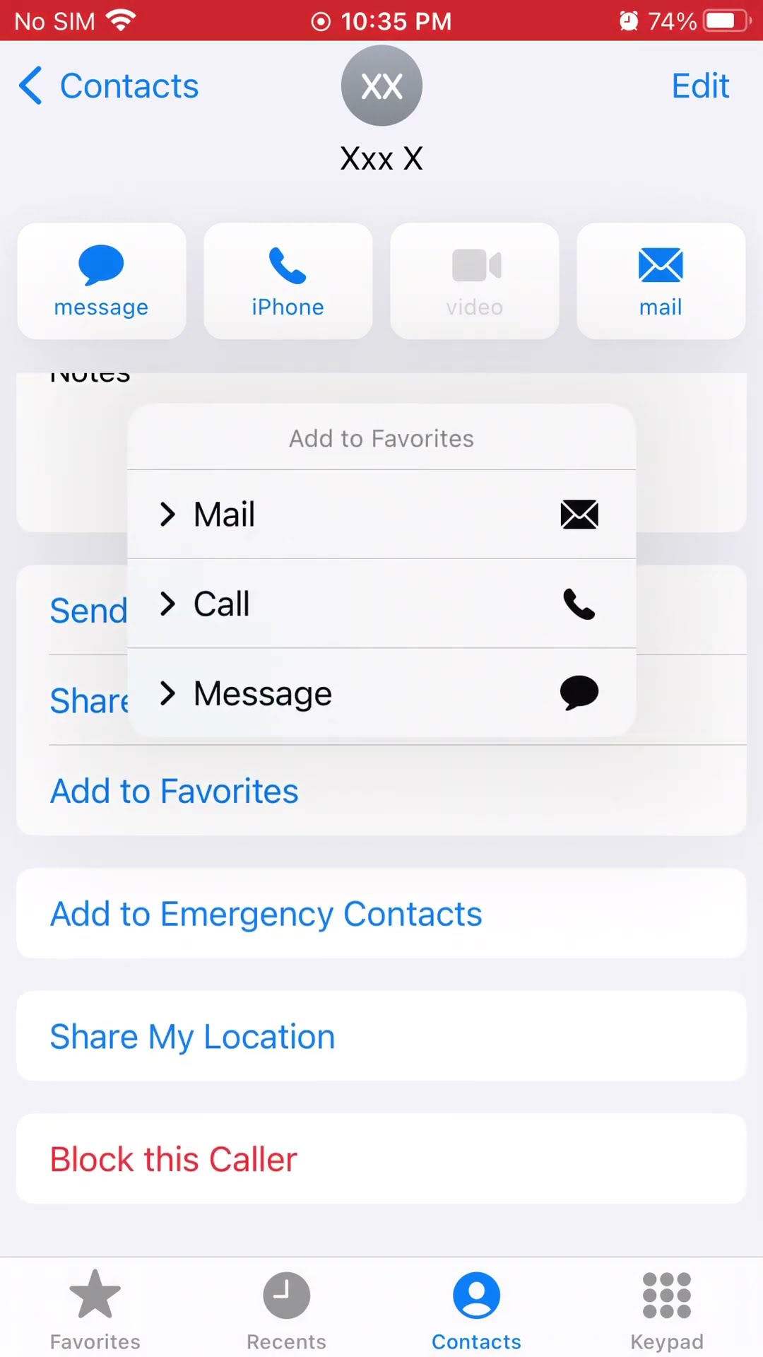 How to Add Contact to Favorites List on iPhone
