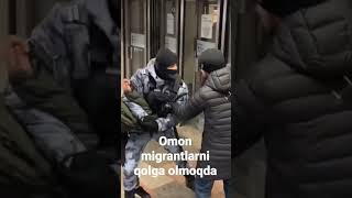 moskvada OMON migrantlarni qolga olmoqda. Москвада мигрантоарни колга олмокда #moskva