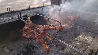 덕(오리)라고 해서 맛있게 먹었는데 알고 보니 도그(개)라서 절망했어요/Laos Street food Pork BBQ \u0026 Dog BBQ_라오스 돼지 바베큐와 충격의 개 바베큐