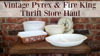 Vintage Pyrex and Fire King Thrift Store Haul