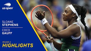 Sloane Stephens vs Coco Gauff Highlights | 2021 US Open Round 2
