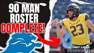 Detroit Lions sign XFL's top kicker John Parker Romo to complete their 90-man roster!