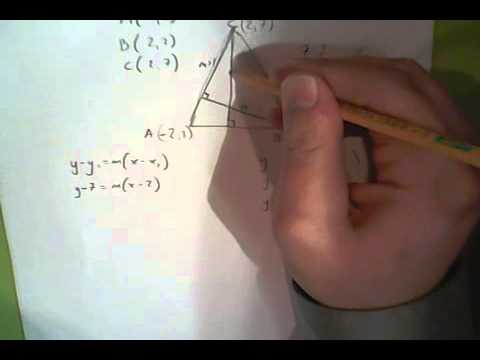 Finding the orthocenter using coordinates Finding the orthocenter using coordinates