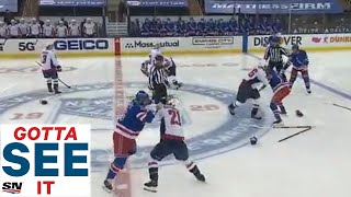 GOTTA SEE IT: Three Fights Break Out On Opening Draw Between Rangers & Capitals
