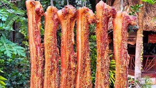THỊT BA CHỈ PHƠI 1 NẮNG Cách Làm Đơn Giản Rất Ngon Để Ăn Được Lâu.