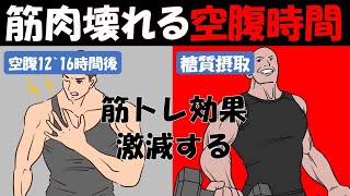 【筋トレ科学】空腹時に筋トレをすると筋肉は萎縮する？？　~筋力トレーニングの疑問を解決~