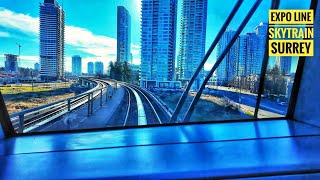 Vancouver Ride 🇨🇦 - Expo Line SkyTrain from Downtown to Surrey