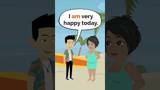 I am very happy today are you in a good mood | learn english #english #shorts