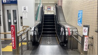 ［エスカレーター］ＪＲ中津駅　三菱製　MITUBISHI escalator JAPAN Oita train Nakatsu station