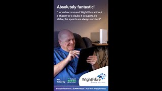 WightFibre, absolutely fantastic! Alex - Totland Bay