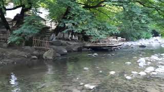 Astarada Çayın üzərində meşənin ortasında restoran, Restaurant on the river in the forests