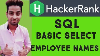 19)Hackerrank Solution | Prepare | SQLBasic | Select | Employee Names