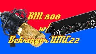 THE BEST BUDGET AUDIO RECORDING KIT - BM-800 and Behringer U-Phoria UMC22