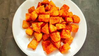 5 Minute Recipe | Potato Snacks Tea Time Recipe | Evening Snacks|Crispy Potato Cubes Recipe #Shorts